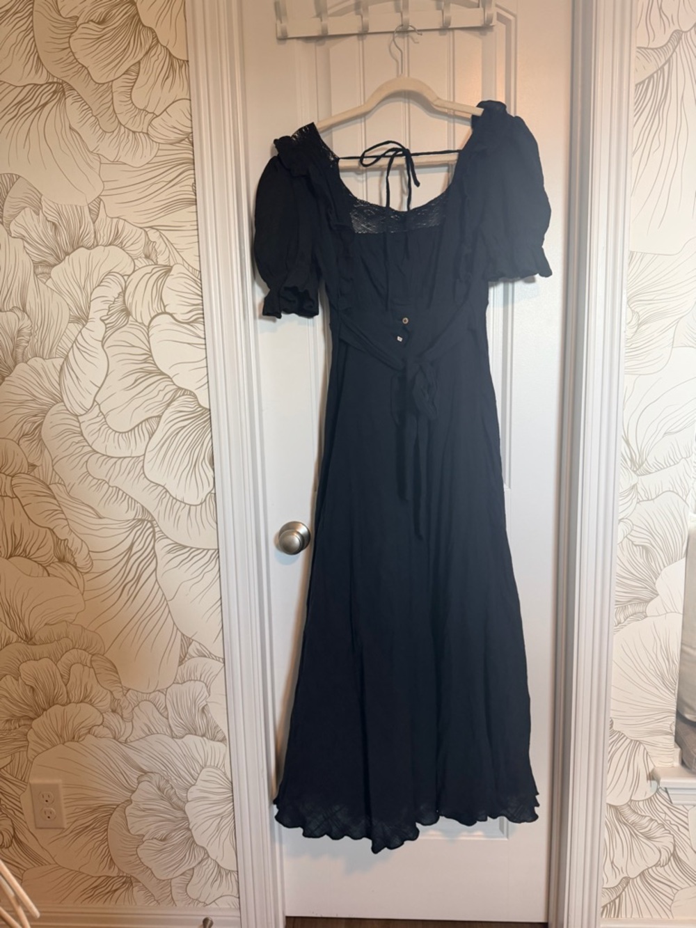 Free People Now and Forever Midi Dress Black size Small - Picture 6 of 10